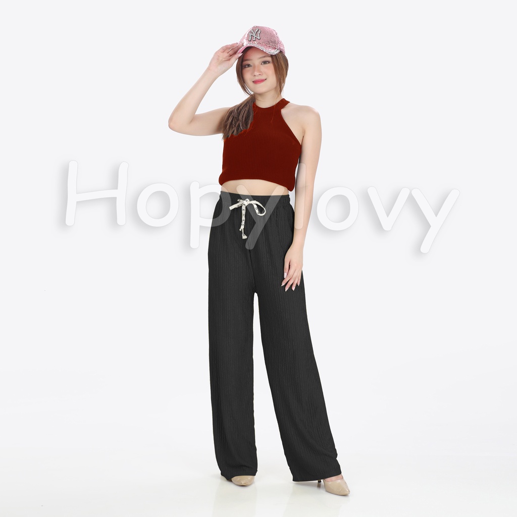 Korean Long Pants High Waist Celana Panjang Wanita | Celana Kulot Import Elina HOPYLOVY