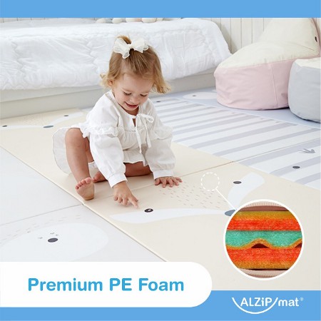 Alzipmat Zoo Mat Playmat Anak Kecil Bayi Karpet Play mat Playgym Baby SG 240 x 140 x 4 cm Korea