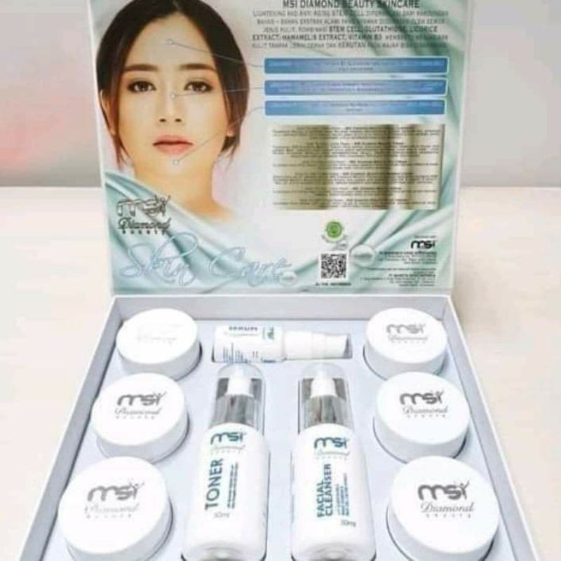 cream diamond Beauty MSI 1 paket isi 9
