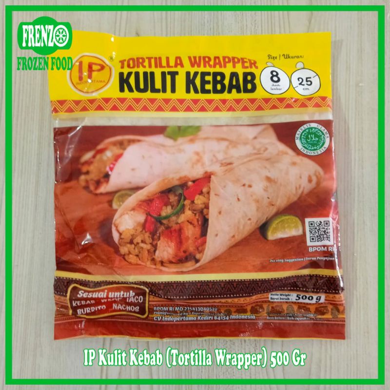 

IP Kulit Kebab isi 8Lbr D25cm 500 Gr