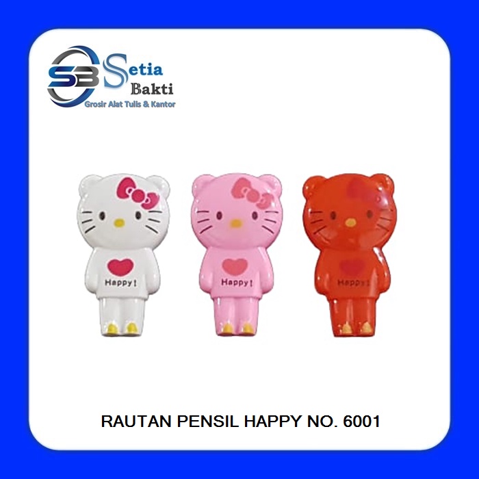 

Rautan Pensil Happy Sharpener Motif Helokitty - 1 Pcs