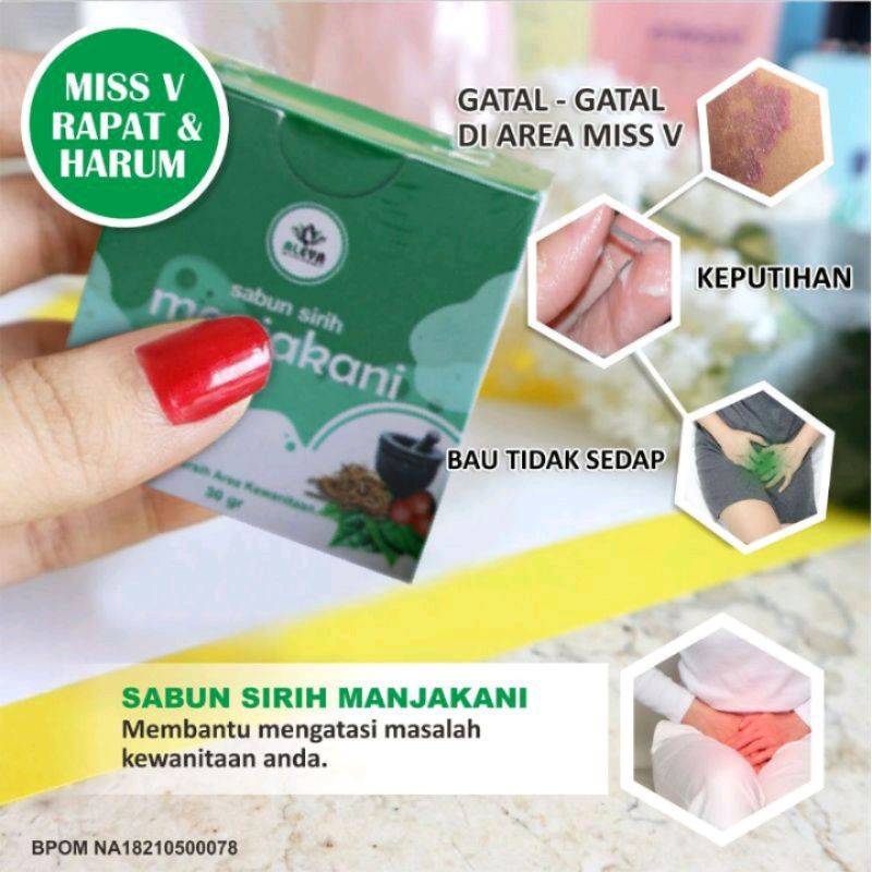 SABUN SIRIH MANJAKANI ALEYA | Sabun Kewanitaan Miss V BPOM NA18210500078