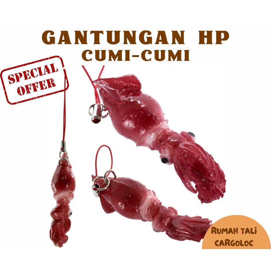 Gantungan HP Makanan JEPANG CUMI CUMI