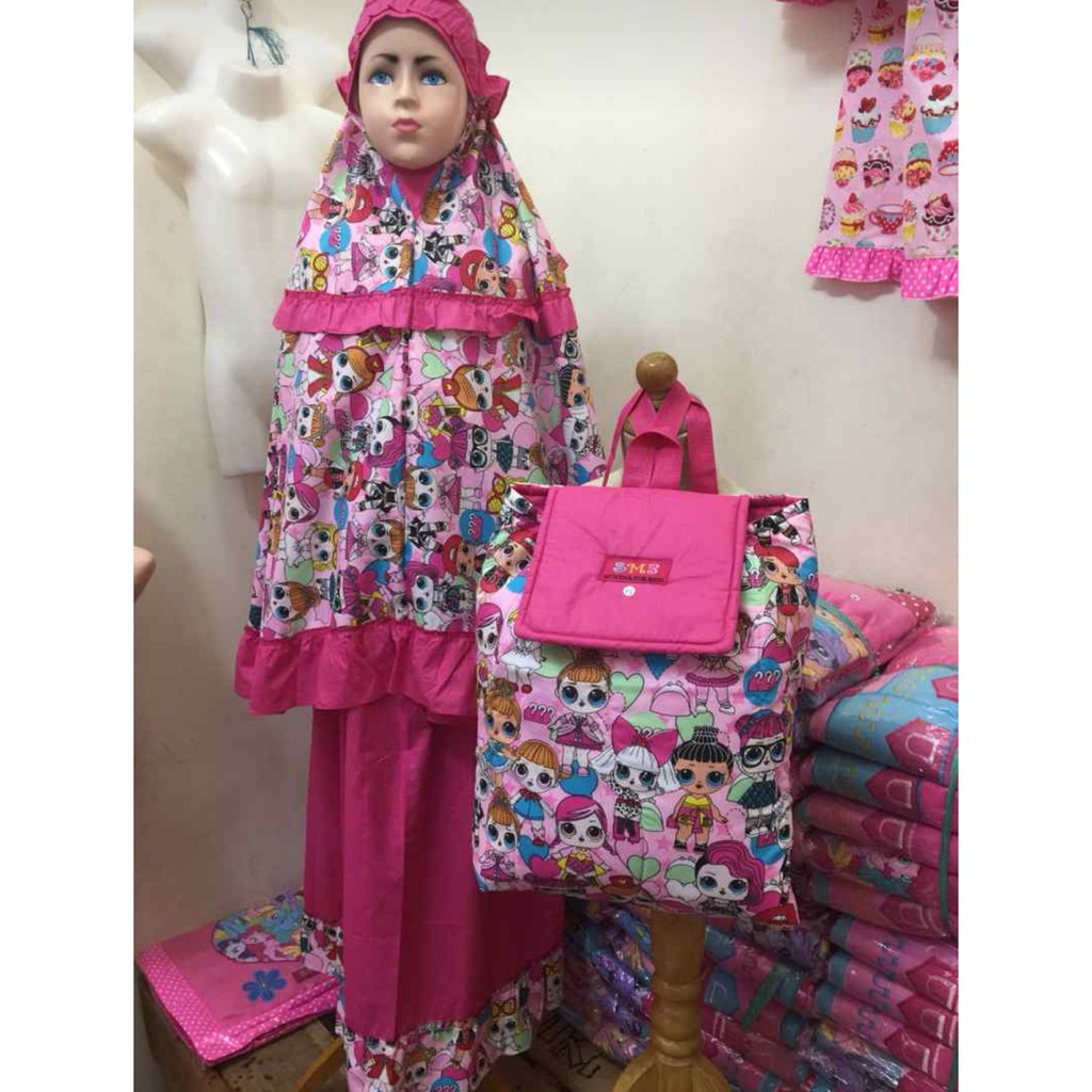 Mukena Anak Ransel Karakter LOL