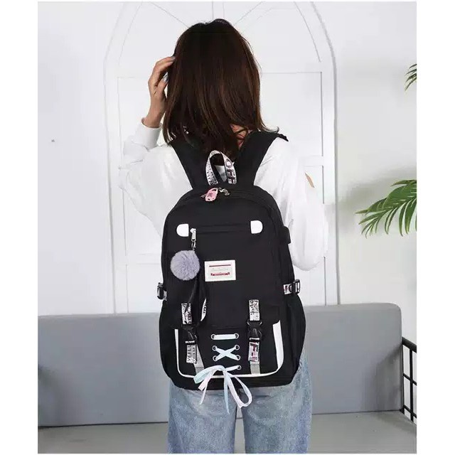 Charyatink - Tas Ransel Wanita Import Sekolah Kuliah Outdoor terkereen