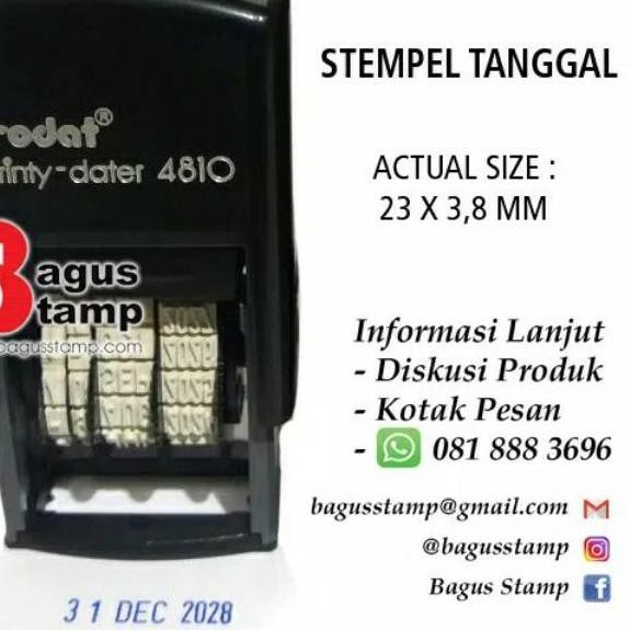 

0J9 Stempel Trodat 4810 Stempel Tanggal Otomatis / Dater Otomatis Best Seller