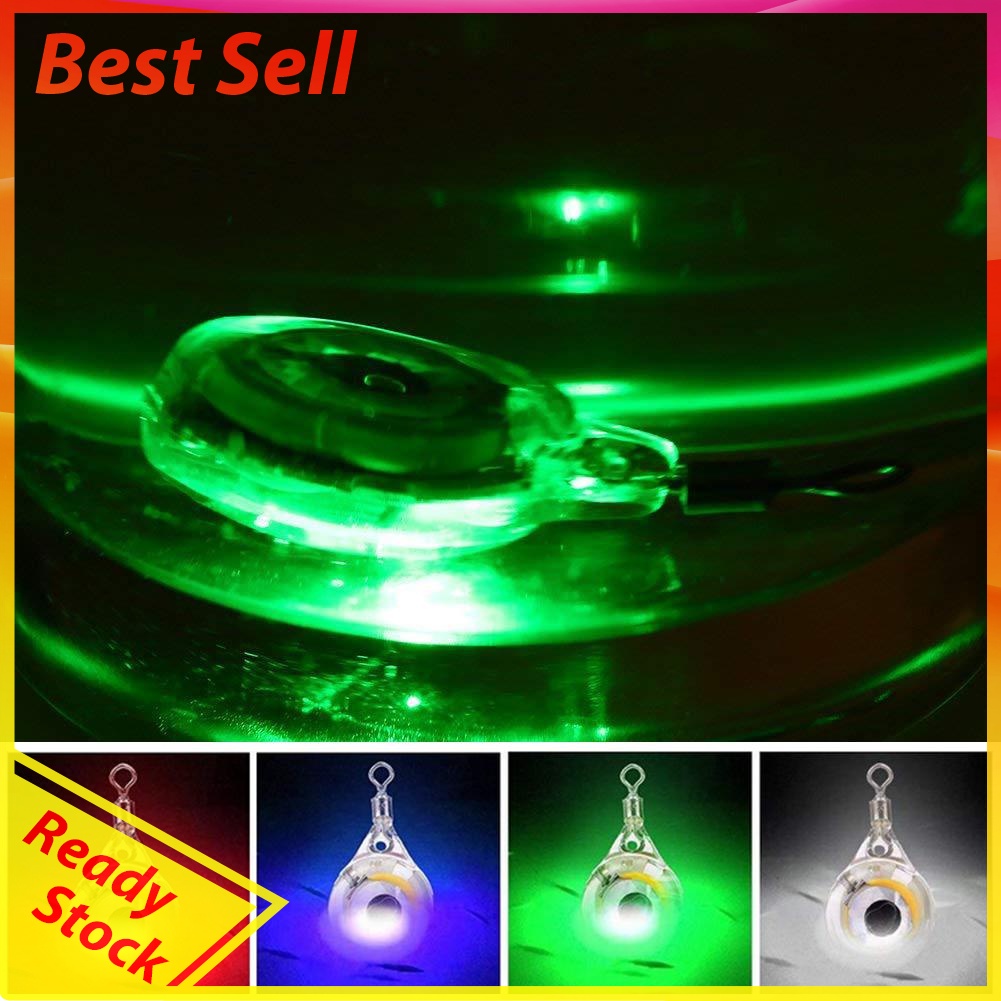 Fishing Lure Trap Light LED Eye Shape Fishing Squid Bait Luminous Lure Lamp