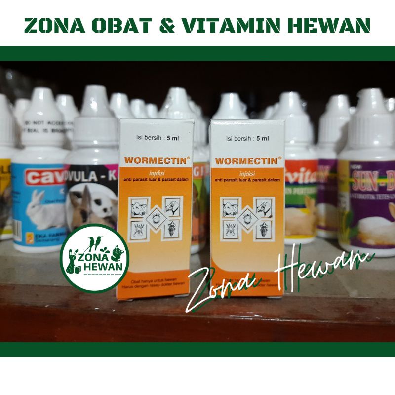 Wormectin 5 ml / Obat Scabies Kucing Wormectin