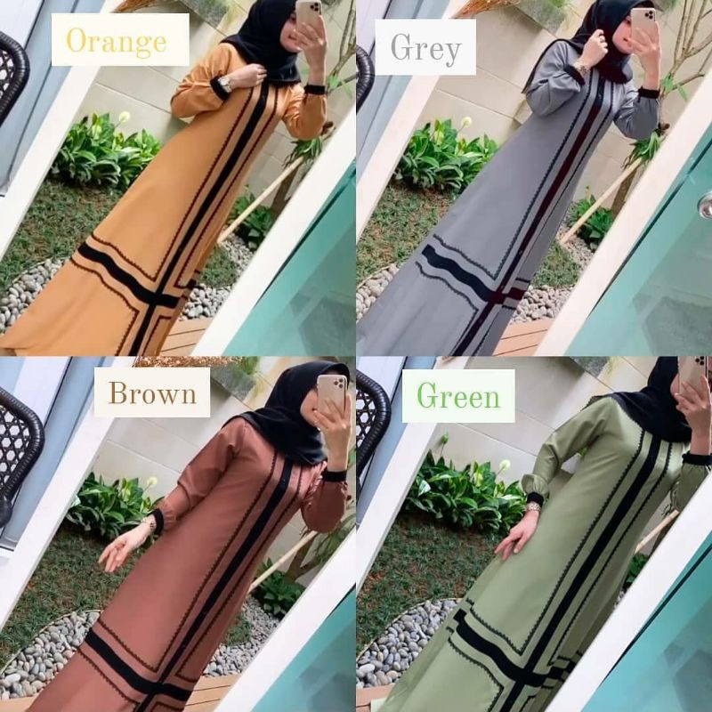 (COD) Syirin Dress / REFERENSI ABAYA COLOUR KALEELA.ID / FULL KANCING / JAVINA / NADEEA