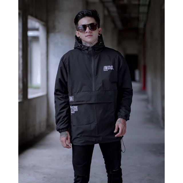 Jaket Cagoule Premium Indigo/Jaket Pria/Jaket Parasut