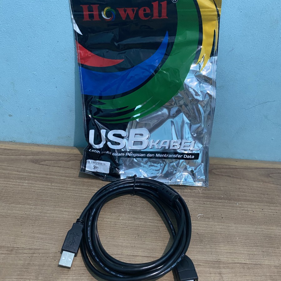 Kabel USB 2.0 Extension 3M - USB Extender Perpanjangan 3 Meter Howell