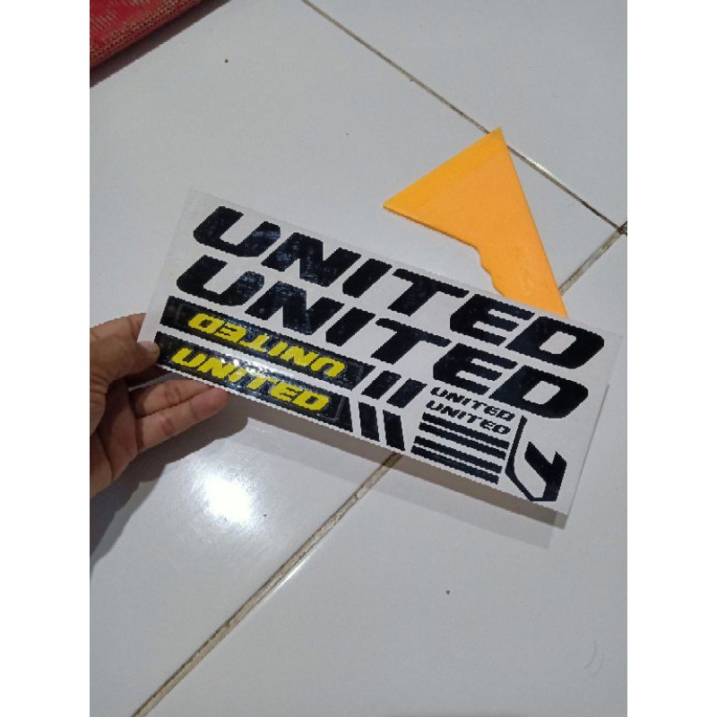 stiker sepeda united ukuran untuk MTB cutting sticker oracal 651