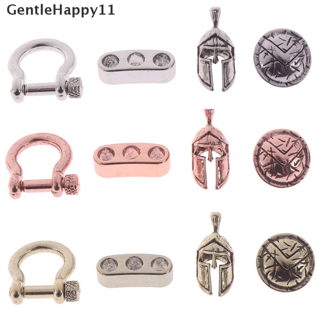 Gentlehappy 4PCs Manik-Manik Tali Paracord EDC Bentuk Salib