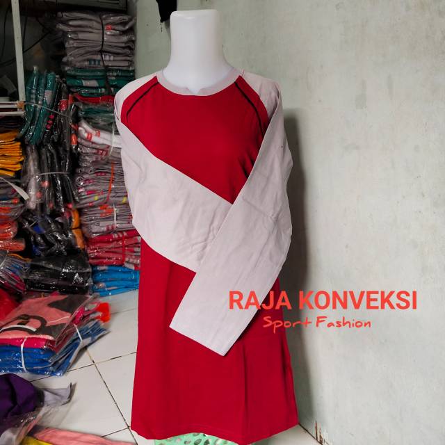 Baju olahraga senam Muslim katun Lengan panjang Murah