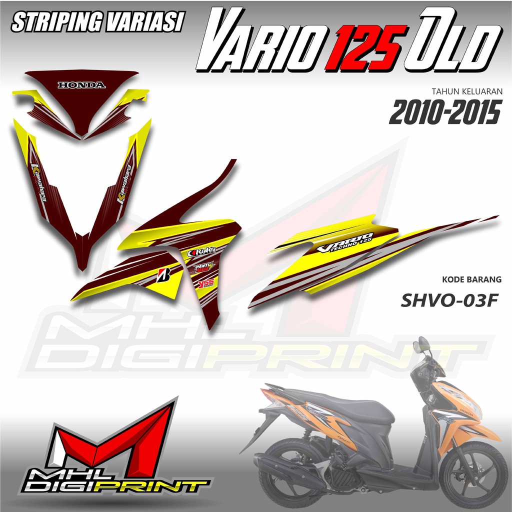 STIKER STRIPING VARIO 125 OLD - STIKER VARIO TECHNO 125 - SHVO 03