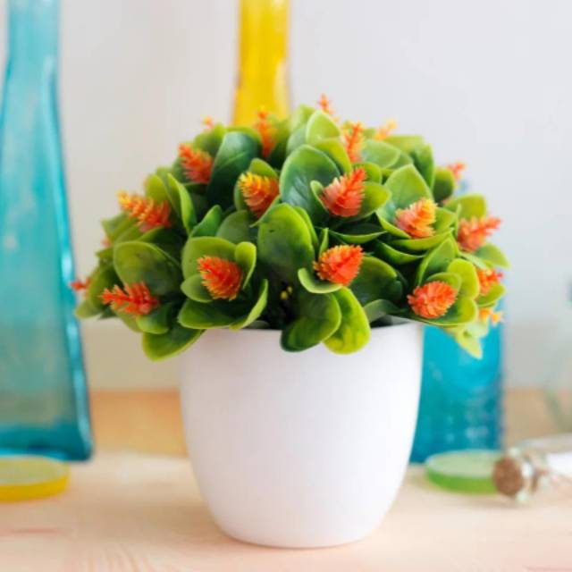 TL88 P2039 POT TANAMAN  BUNGA HIAS BUNGA DEKORASI RUANGAN BUNGA PLASTIK HIAS-1