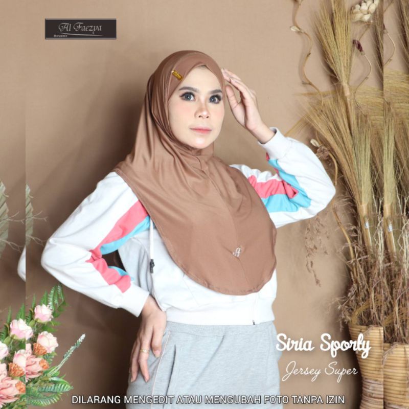 JILBAB SIRIA JERSEY SPORTY BY AL FAEZYA