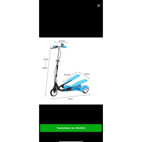 Scooter skuter genjot VITA WINGS ALOY ORIGINAL Star Seller Termurah