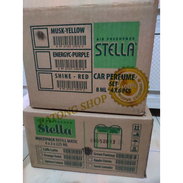 Pengharum Ruangan STELLA MATIC REFILL 225ML CAFEE LATE / ORANGE TWIST / APPLE FIESTA / GREEN FANTASY / PARFUM'IST SECRET LAVENDER / PARFUM'IST JAPANESE SAKURA