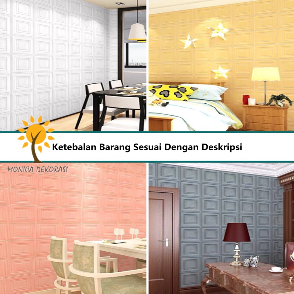 1 Wallpaper Dinding Foam 3D Sticker Series  70 x 70 CM Walpaper Stiker Dinding Dekorasi Kamar-6