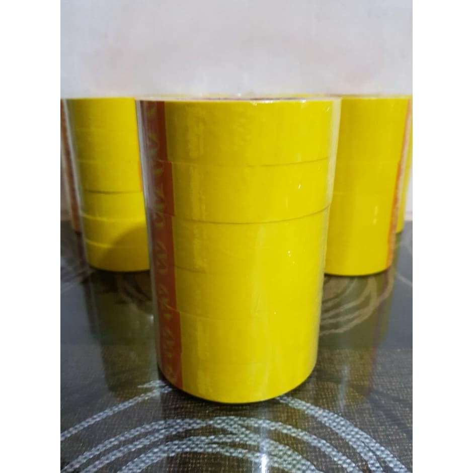 

ISOLASI WARNA KUNING 1 INCH / ISOLASI WARNA KUNING 24 MM