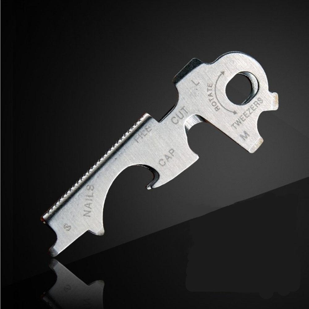 Lanfy Pocket Tool Gadget 8in1 Obeng Pinset Carabiner Gantungan Kunci Camping Outdoor