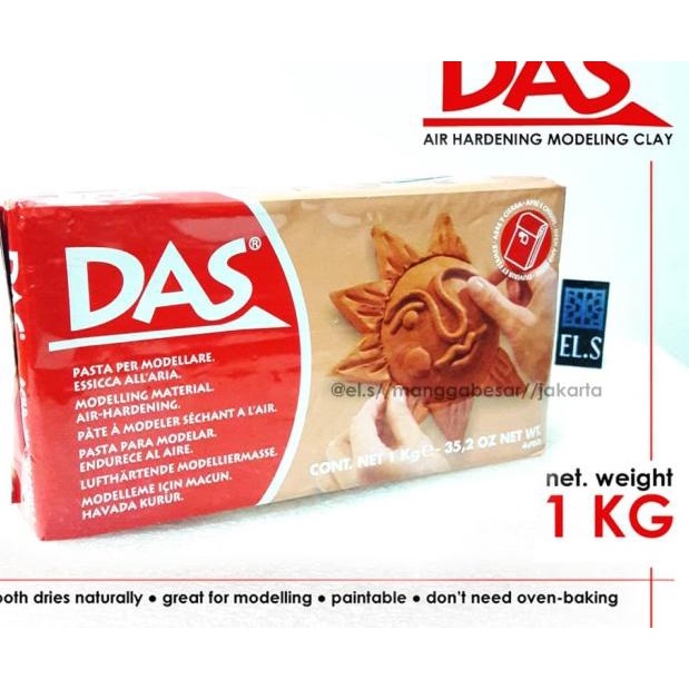 

➪ DAS Air Drying Modelling Clay Terracota 1000 gr ☉