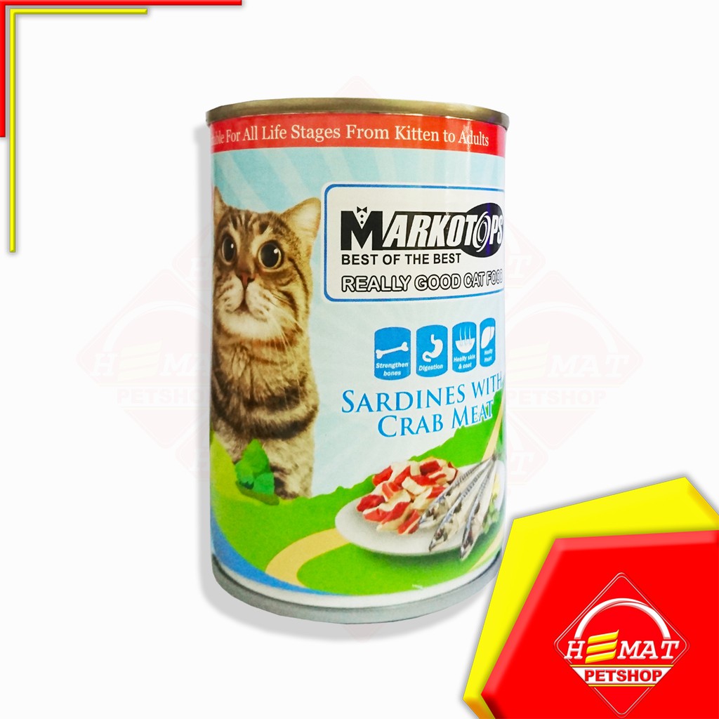 Makanan Kucing Markotops 400 Gram / Wet Food 400 Gram Kaleng