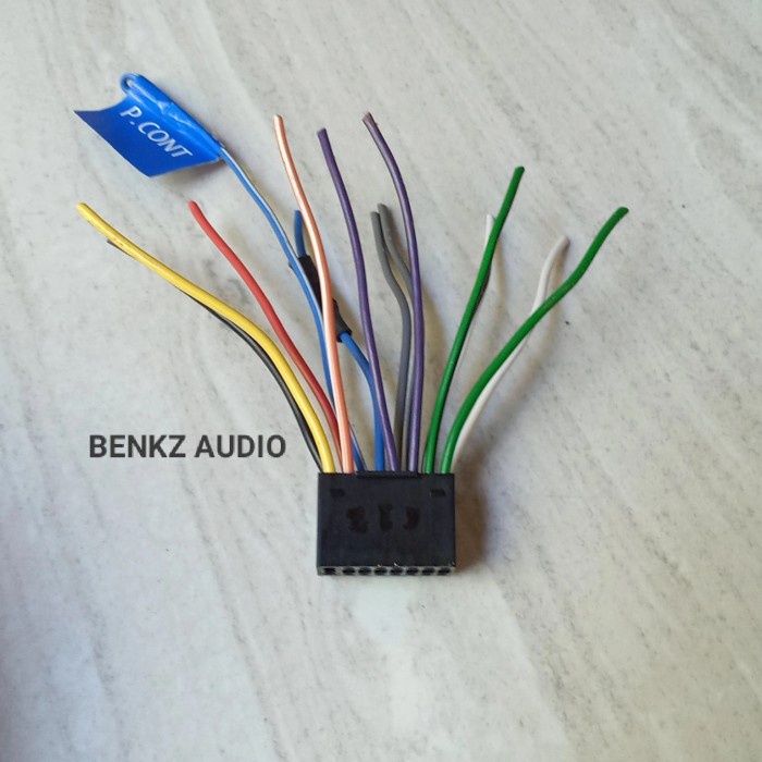 Mobil-Audio-Konektor-Kabel- Soket Kabel Tape Mobil Jvc Kenwood Socket Headunit Jvc Kenwood -Kabel-