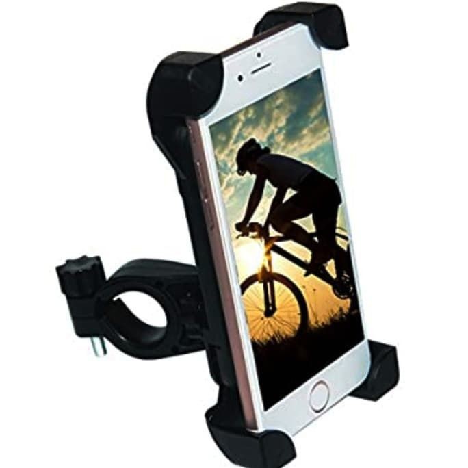 Bicycle Phone Holder Phone Holder Sepeda H02 dengan 4 pegangan hp