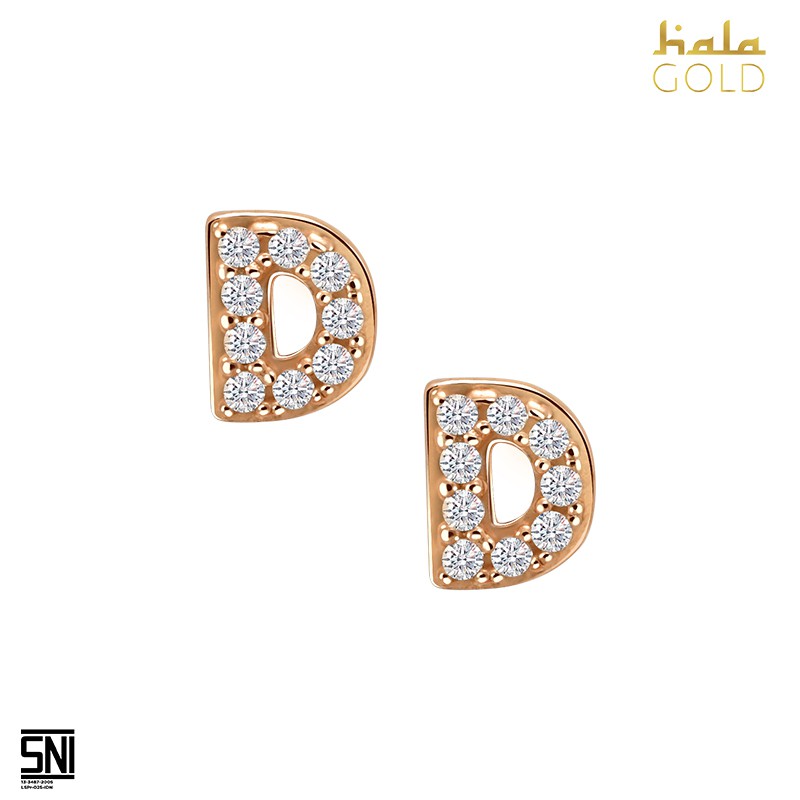 

Anting Hala Gold Prilly Latuconsina's Lop U Collection Alphabet D kadar pas 75.5 SNI 3AZ0379