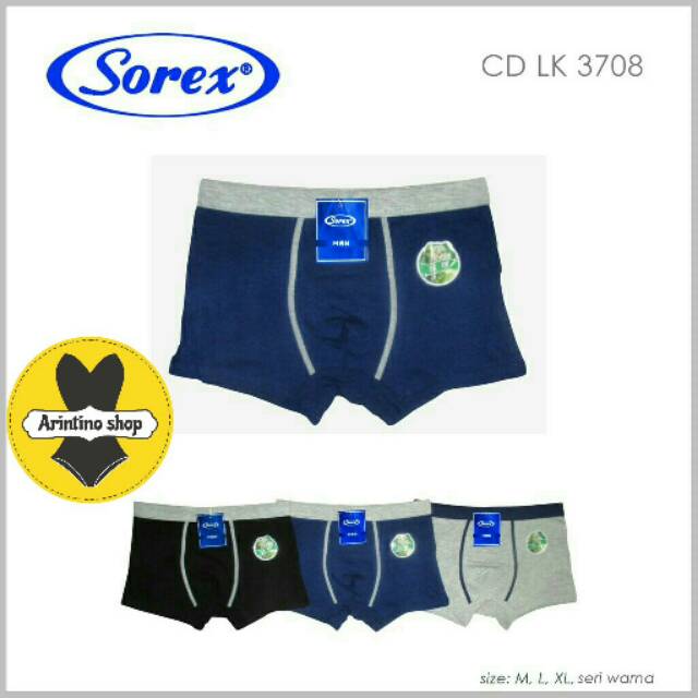 {1pcs} Cd Pria Sorex 3708 Polos | Celana Dalam Pria | Cd Cowok Dewasa |..de