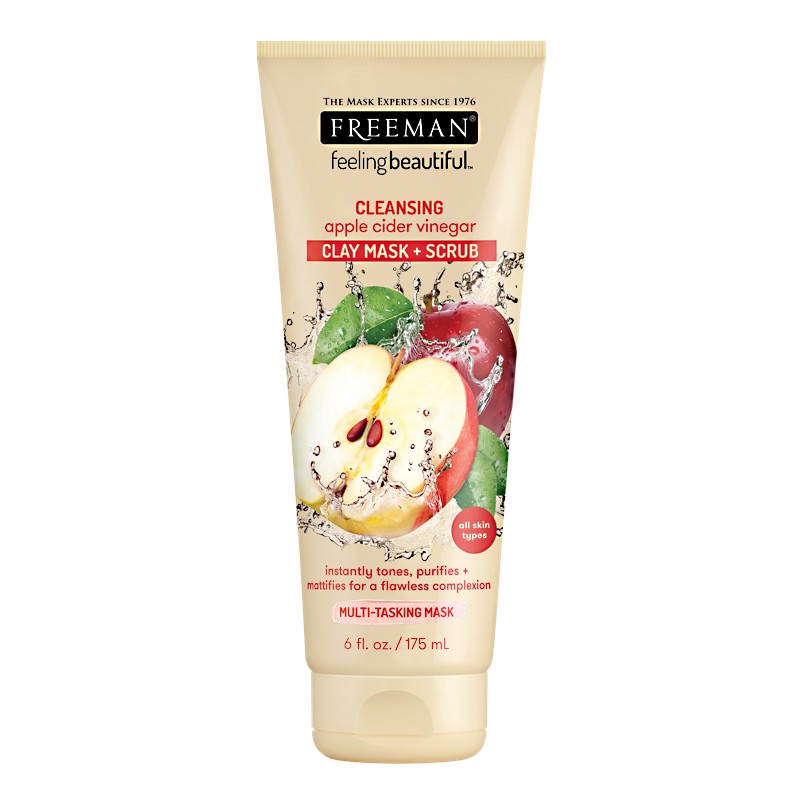 

Freeman Feeling Beautiful Cleansing Apple Cider Vinegar Clay Mask and Scrub 175ml