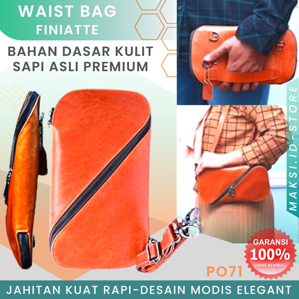 Tas Selempang Pria Wanita Kulit Asli Tas Slempang Pria Kulit Sapi Asli P071 Tas Selempang Dompet Passport Sling Bag Multifungsi Sporty Pria Wanita KUALITAS TERJAMIN MEMUASKAN