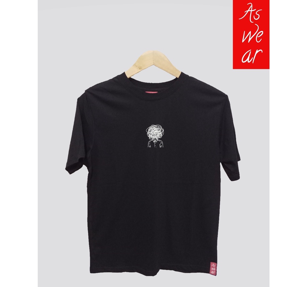 Baju Kaos Pria hitam Jepang ( Head)