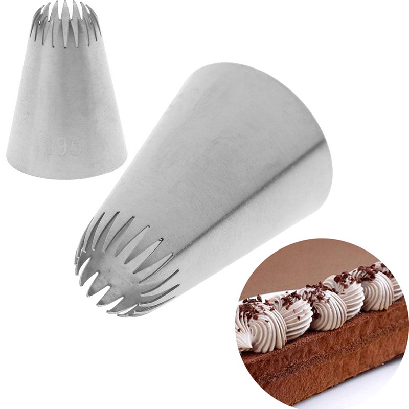 (Theredsunrisesiwy.Id) # 195 Spuit Piping Bahan Stainless Steel Untuk Dekorasi Kue