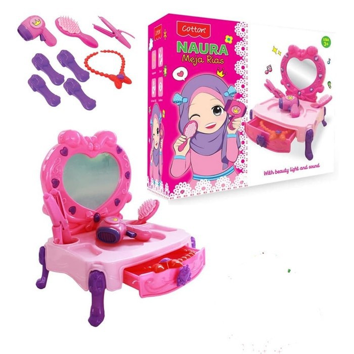 mwn.toys Mainan Make Up Meja Rias NAURA No.49067