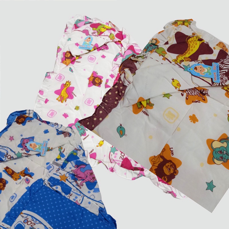 Selimut Topi Bayi Motif | Selimut Bayi Topi | Selimut Bayi Lembut karakter