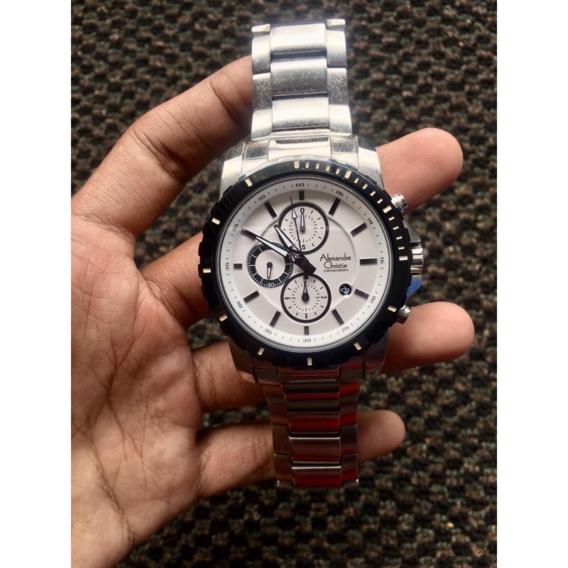 Bekas / Second / Preloved Jam Tangan Pria Chronograph Original Alexandre Christie AC