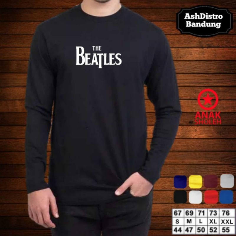 Kaos the beatles lengan panjang / baju John lennon / kaos band jadul