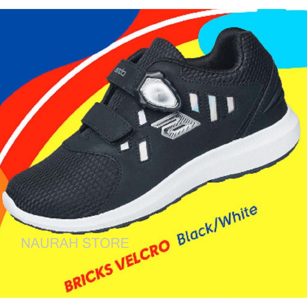 SEPATU ANDO BRICKS MAGNET &amp; VELCRO ORIGINAL MURAH SEPATU ANAK SEKOLAH PAUD TK SD KUALITAS IMPORT