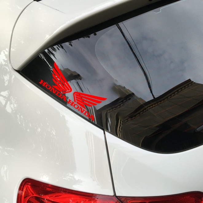 Honda Logo Laser/Reflektif Car Sticker Gaya Jepang Honda Techno Industrial Motorcycle Decoration Decal