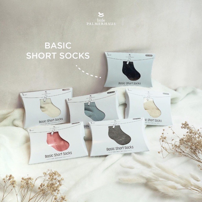 Little Palmerhaus - BASIC SHORT SOCKS WITH ANTISLIP (Kaos Kaki Pendek Anak)