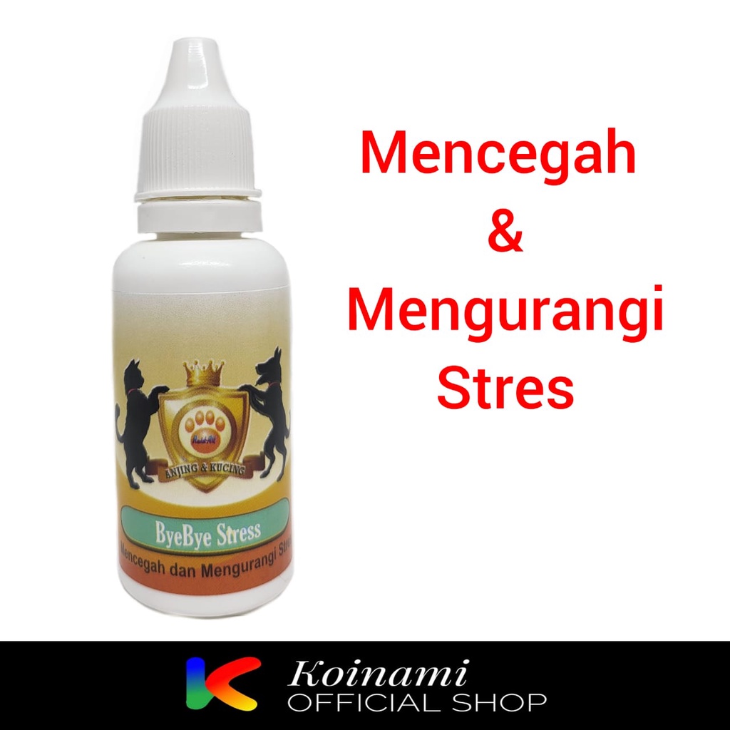 ByeBye Stress 30ml / Obat Stres Kucing / Obat Stres Anjing / Raid All / RA