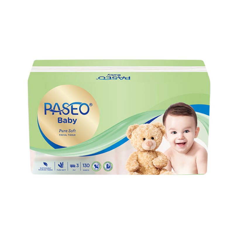 Paseo Baby Tissue Pure Soft 130's / Tissue lembut