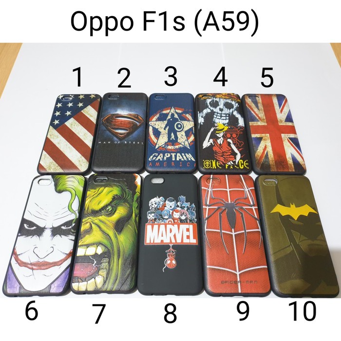 Case Softcase Hitam Oppo F1s / Soft Case Oppo Oppo F1s A59 Karakter