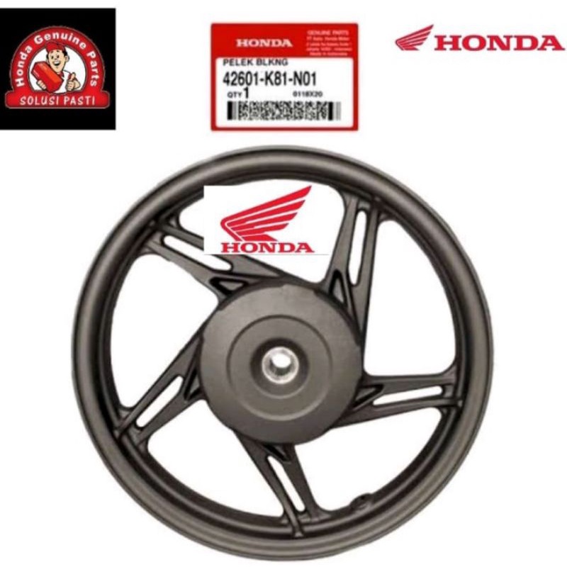 44601-K81-N01 velg depan dan belakang beat fi esp beat eco street asli honda