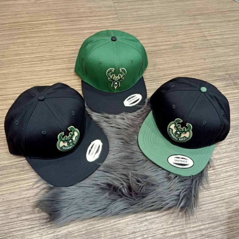 Topi Snapback Milwaukee Bucks Topi Hip Hop Premium Impor