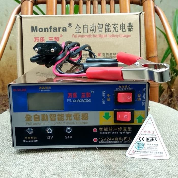 Aki Mobil - Otomotif - Charger Aki Portable Charger Aki Accu Mobil Motor 10 A Produk Terbaik