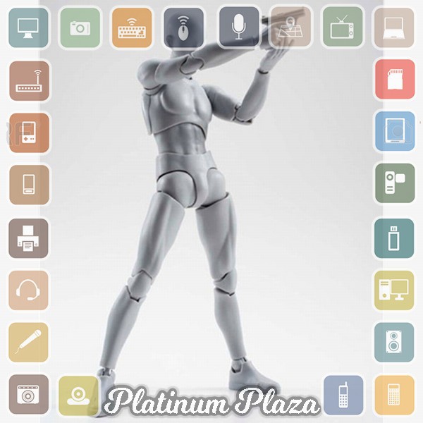 SHFiguart Body Kun DX Set Mannequin Action Figure Male Model - Gray`ETZKK6-